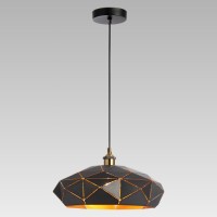 46310 КАТАНИА 1ХЕ27/40W,МАТ ЦРНО/ЗЛАТНО/АНТИК висечка светилка